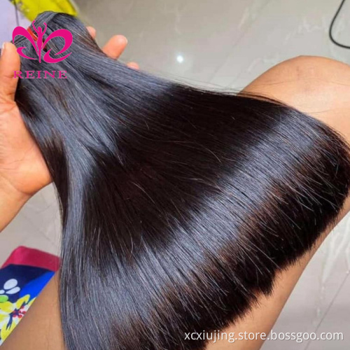 12A Grade Best Quality Raw Cuticle Aligned Virgin Indian Hair Bundles Vendors Vietnam hair Double Drawn Human Hair Bone Straight
